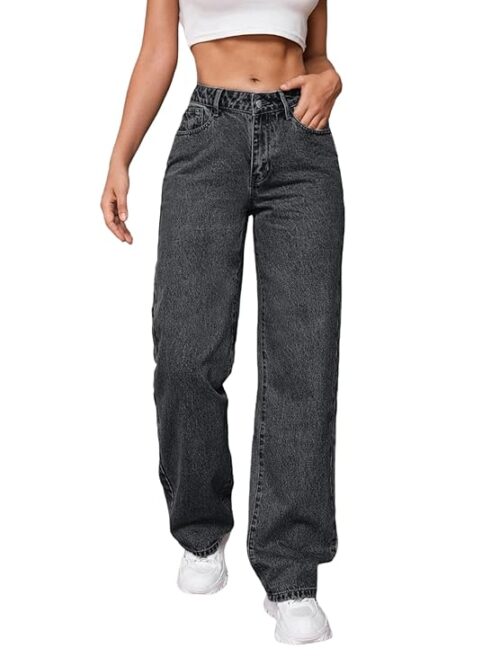 fitted straight jeans