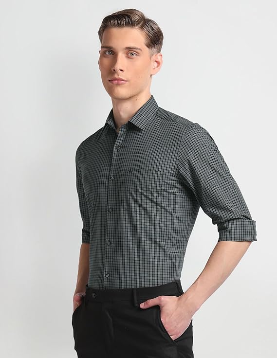 male checkered shirt