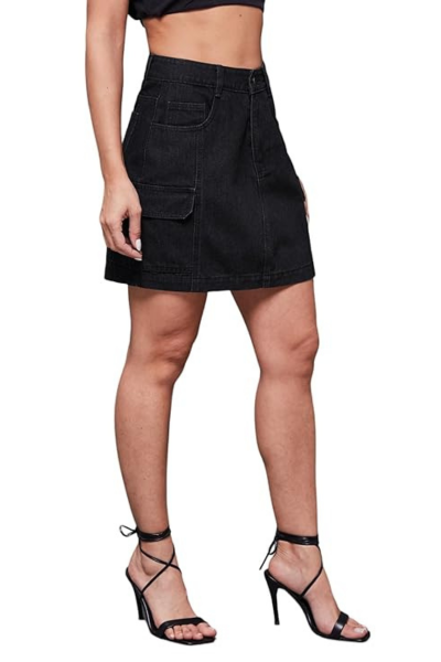 jean skirts for ladies